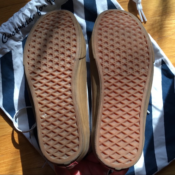 VANS Old Skool White Leather Gumsole (Unisex) - Picture 8 of 9